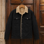 Ellsworth Men's Sherpa Collar Utility Jacket - Black - mapout - Eric Muller - Image 3