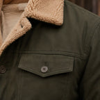 Ellsworth Men's Sherpa Collar Utility Jacket - Green - Jackets - Eric Muller - Image 4