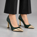 Emilia Women's Glossy Pointed-Toe Pumps - Cypress - court shoes - Eric Muller - Image 8
