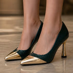 Emilia Women's Glossy Pointed-Toe Pumps - Cypress - footwear - Eric Muller - Image 4