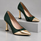 Emilia Women's Glossy Pointed-Toe Pumps - Cypress - high heels - Eric Muller - Image 6