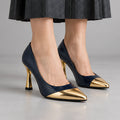 Emilia Women's Glossy Pointed-Toe Pumps - Marine - pumps - Eric Muller - Image 7