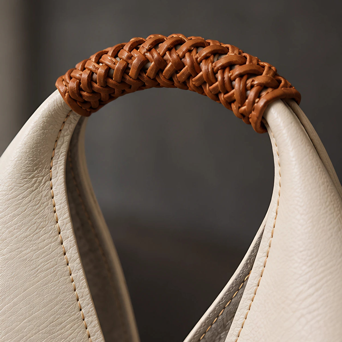 Esmara Slouchy Leather Hobo Bag - Pearl - bags & accessories - Eric Muller - Image 3