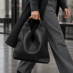 Esmara Slouchy Leather Hobo Bag - Charcoal - Bags & Accessories > Handbags > Hobo Bags - Eric Muller - Image 1
