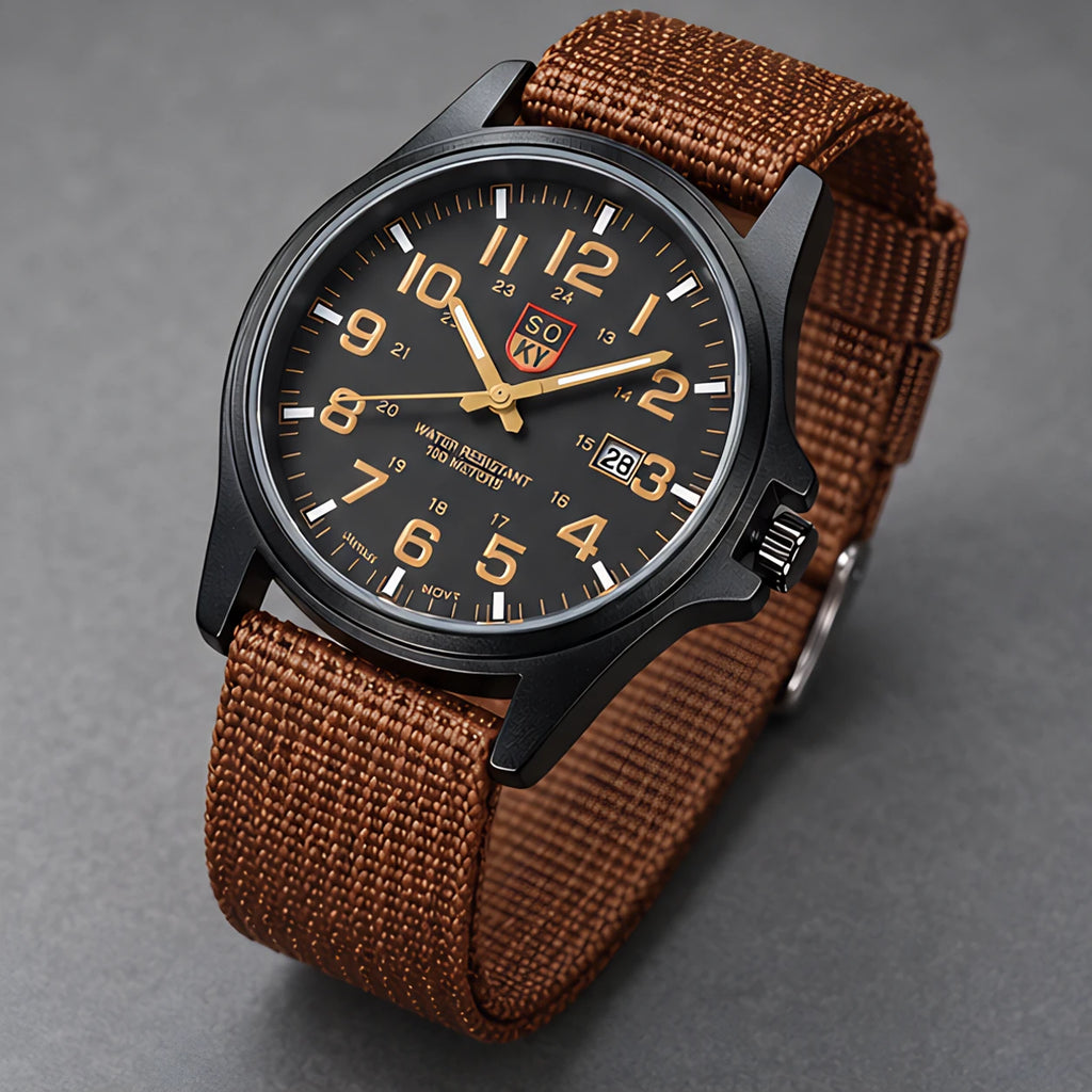Evermont Men's Quartz Sport Watch - Brown - apparel - Eric Muller - Image 2