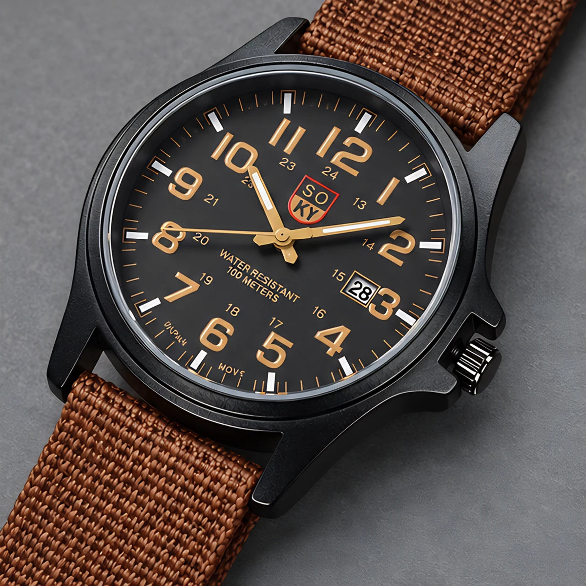 Evermont Men's Quartz Sport Watch - Brown - Men's Accessories > Watches > Sport Watches - Eric Muller - Image 3