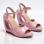 Fabiola Women's Sculptured Open Wedge Heel Sandals - Pink - wap - Eric Muller - Image 2