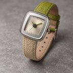 Fioralie Women's Two-Tone Quartz Watch - Green-White - Accessories > Watches > Square Face Watches - Eric Muller - Image 2