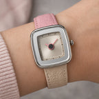 Fioralie Women's Two-Tone Quartz Watch - Pink-White - Accessories > Watches > Square Face Watches - Eric Muller - Image 1