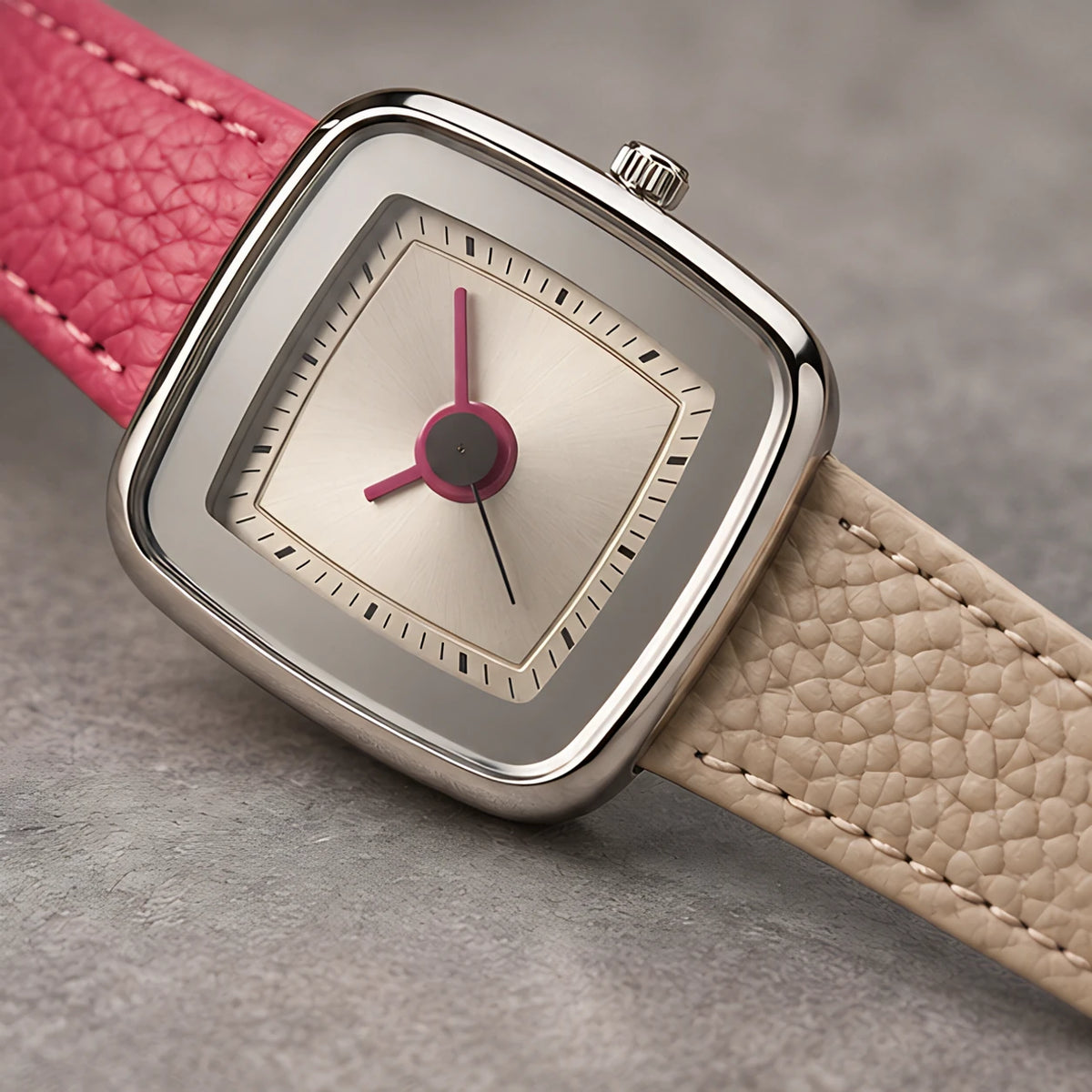 Fioralie Women's Two-Tone Quartz Watch - Red-White - female - Eric Muller - Image 3