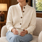 Fiorella Cashmere Cardigan Sweater - Ivory - Catalog Group: Clothing - Eric Muller - Image 2