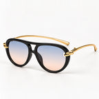 Fiorenza Women's Rounded Sunglasses - Purple - Accessories > Eyewear > Rounded Sunglasses - Eric Muller - Image 1