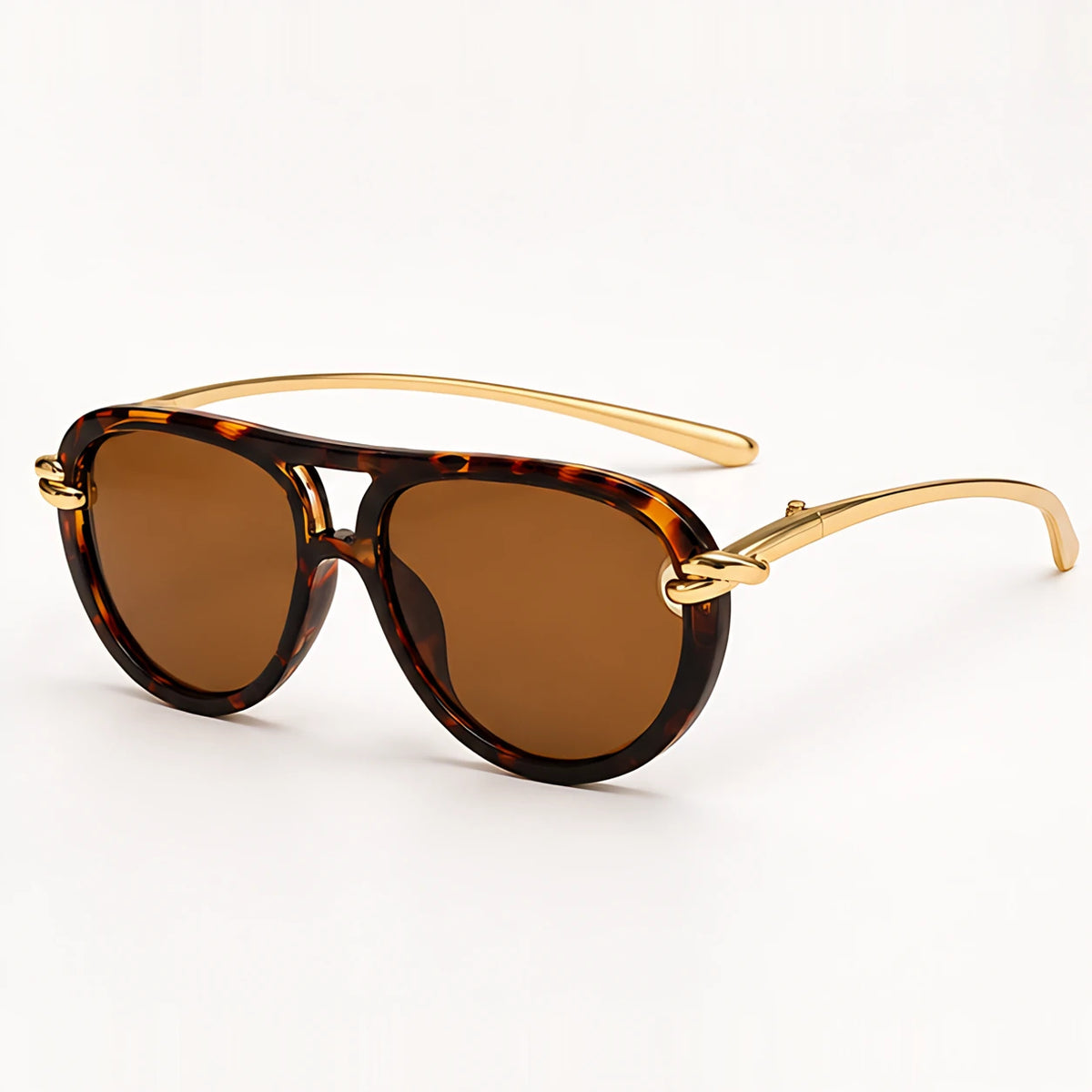 Fiorenza Women's Rounded Sunglasses - Leopard - Accessories > Eyewear > Rounded Sunglasses - Eric Muller - Image 1