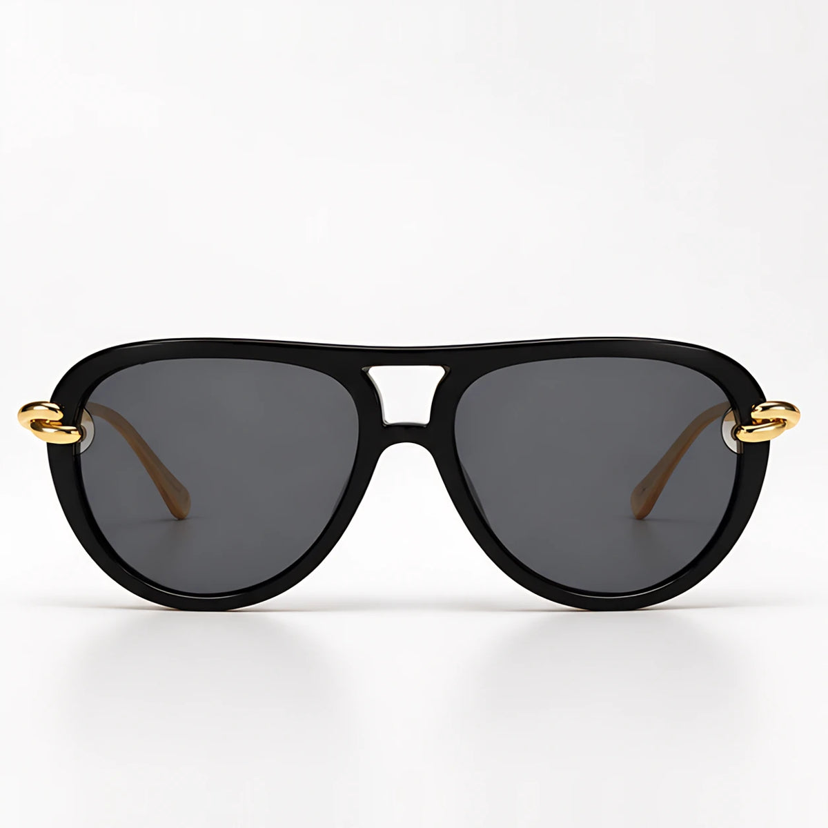 Fiorenza Women's Rounded Sunglasses - Black - Accessories > Eyewear > Rounded Sunglasses - Eric Muller - Image 2