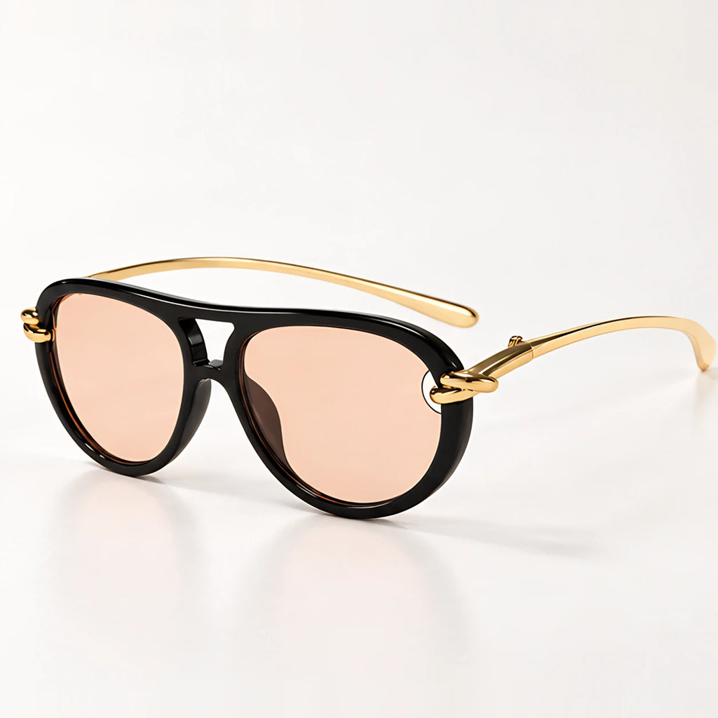 Fiorenza Women's Rounded Sunglasses - Pink - Accessories > Eyewear > Rounded Sunglasses - Eric Muller - Image 1