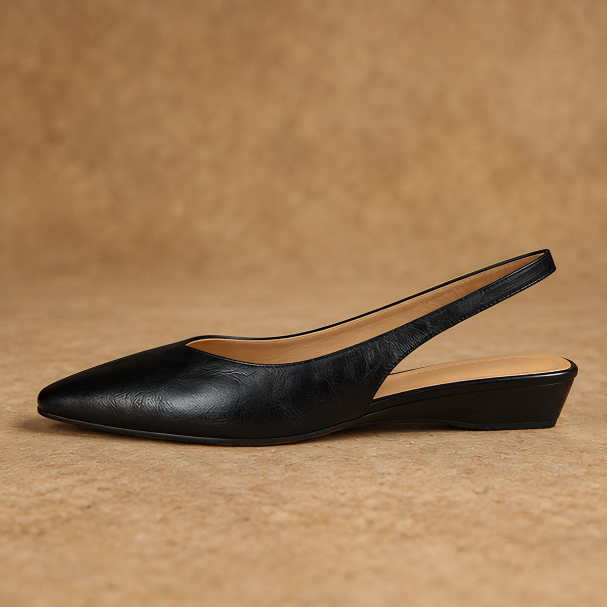 Genoveva Women's Leather Slingback Pumps - Black - female - Eric Muller - Image 3