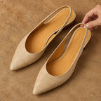 Genoveva Women's Leather Slingback Pumps - Beige - Women's Shoes - Eric Muller - Image 2