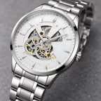 Harcourt Men's 45mm Calendar Watch with Stainless Steel Bracelet - Silver - male - Eric Muller - Image 3