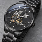 Harcourt Men's 45mm Calendar Watch with Stainless Steel Bracelet - Black - male - Eric Muller - Image 3