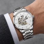 Harcourt Men's 45mm Calendar Watch with Stainless Steel Bracelet - Silver - Men's Accessories > Watches > Bracelet Watches - Eric Muller - Image 1