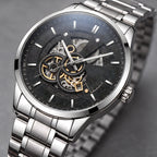Harcourt Men's 45mm Calendar Watch with Stainless Steel Bracelet - Silver Black - male - Eric Muller - Image 3