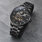 Harcourt Men's 45mm Calendar Watch with Stainless Steel Bracelet - Black - Men's Accessories > Watches > Bracelet Watches - Eric Muller - Image 2