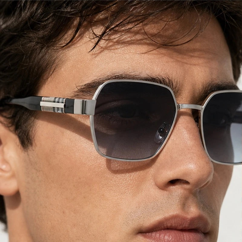 Harcourt Square Shades - Slate - square sunglasses - Eric Muller - Image 3