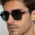 Harcourt Square Shades - Onyx - square sunglasses - Eric Muller - Image 3