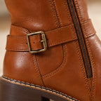 Harriet Women's Arch-Support Knee-High Boots - Light Brown - cushioning - Eric Muller - Image 4
