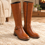 Harriet Women's Arch-Support Knee-High Boots - Light Brown - arch-support - Eric Muller - Image 3
