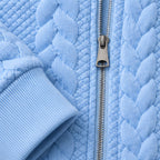 Henrik Men's Relaxed Cable-Knit Full-Zip Hoodie - Light Blue - Product Type: Hoodies & Sweatshirts - Eric Muller - Image 4