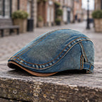 Holden Men's Low-Profile Denim Flat Cap - Blue - Accessories > Hats > Flat Caps - Eric Muller - Image 2