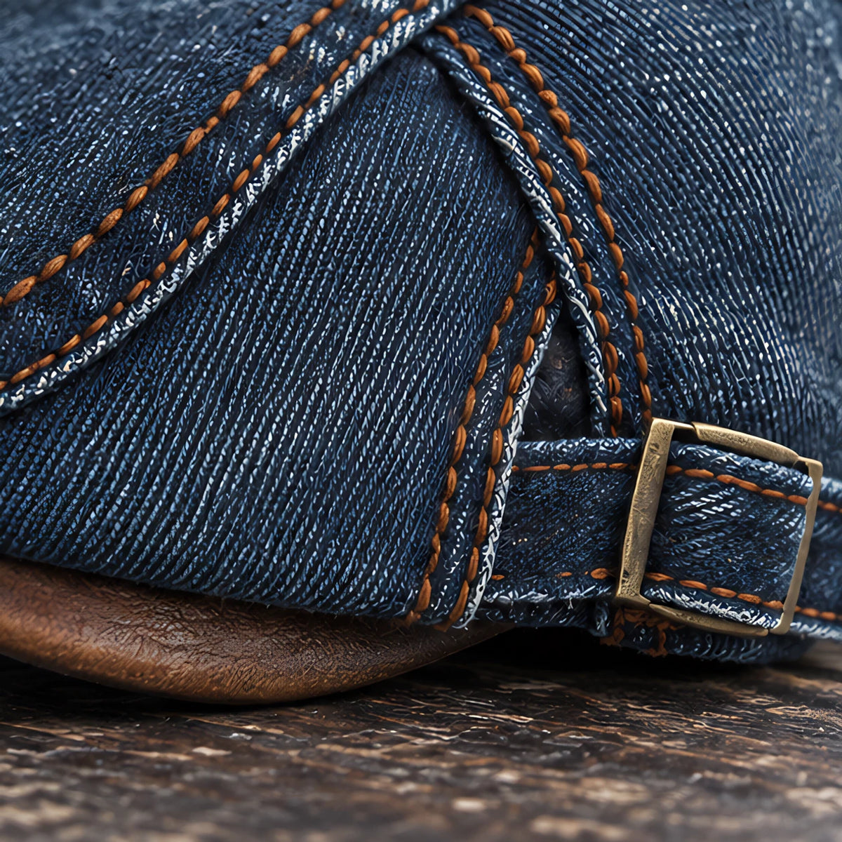 Holden Men's Low-Profile Denim Flat Cap - Dark Blue - male - Eric Muller - Image 3