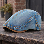 Holden Men's Low-Profile Denim Flat Cap - Light Blue - Accessories > Hats > Flat Caps - Eric Muller - Image 2
