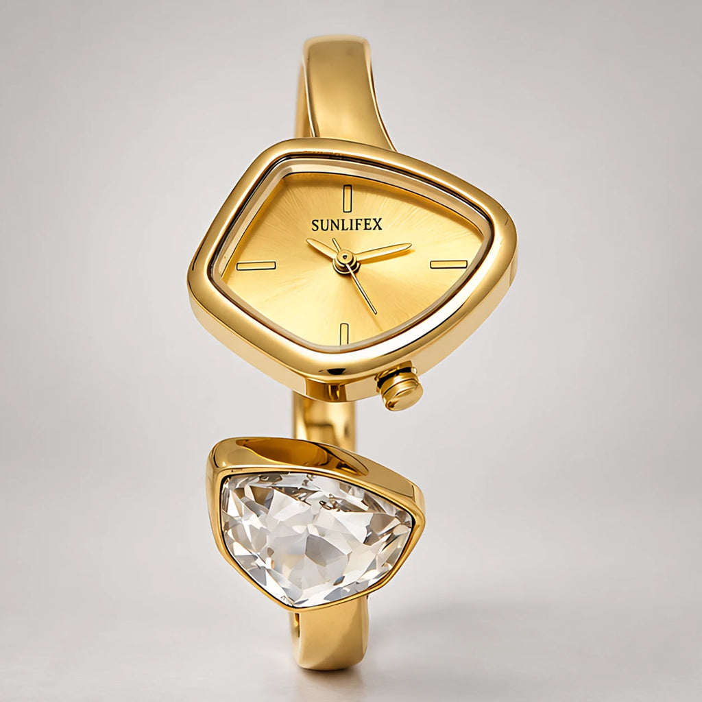 Isabetta Women's Crystal Bangle Watch - Champagne Gold - Old Money - Eric Muller - Image 2