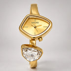 Isabetta Women's Crystal Bangle Watch - Champagne Gold - Old Money - Eric Muller - Image 2