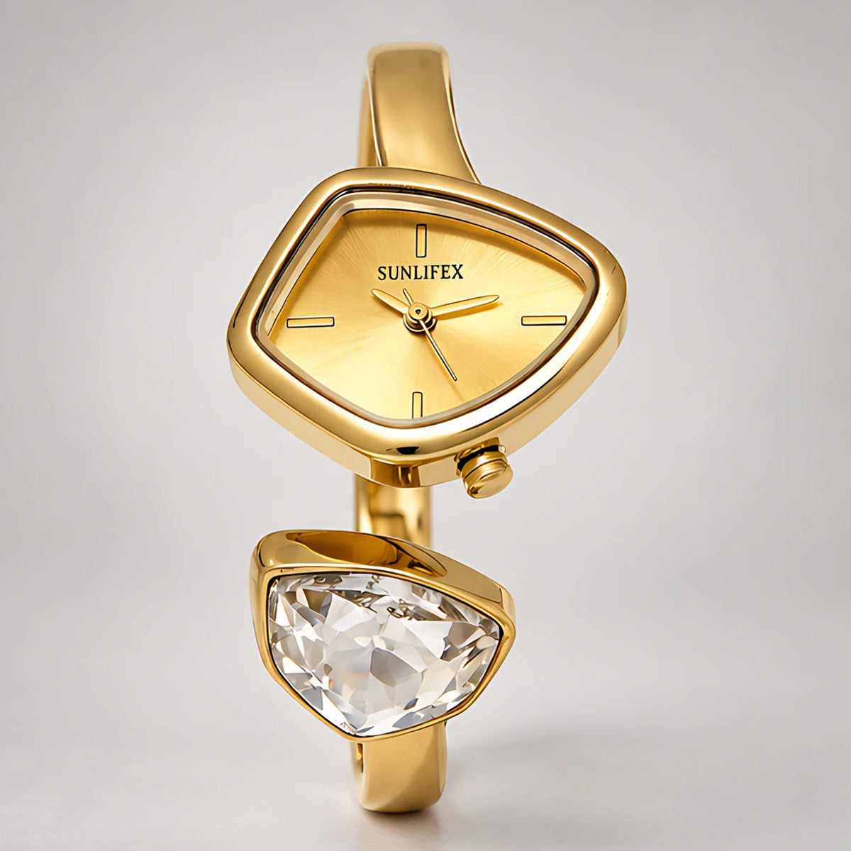 Isabetta Women's Crystal Bangle Watch - Champagne Gold - Old Money - Eric Muller - Image 2