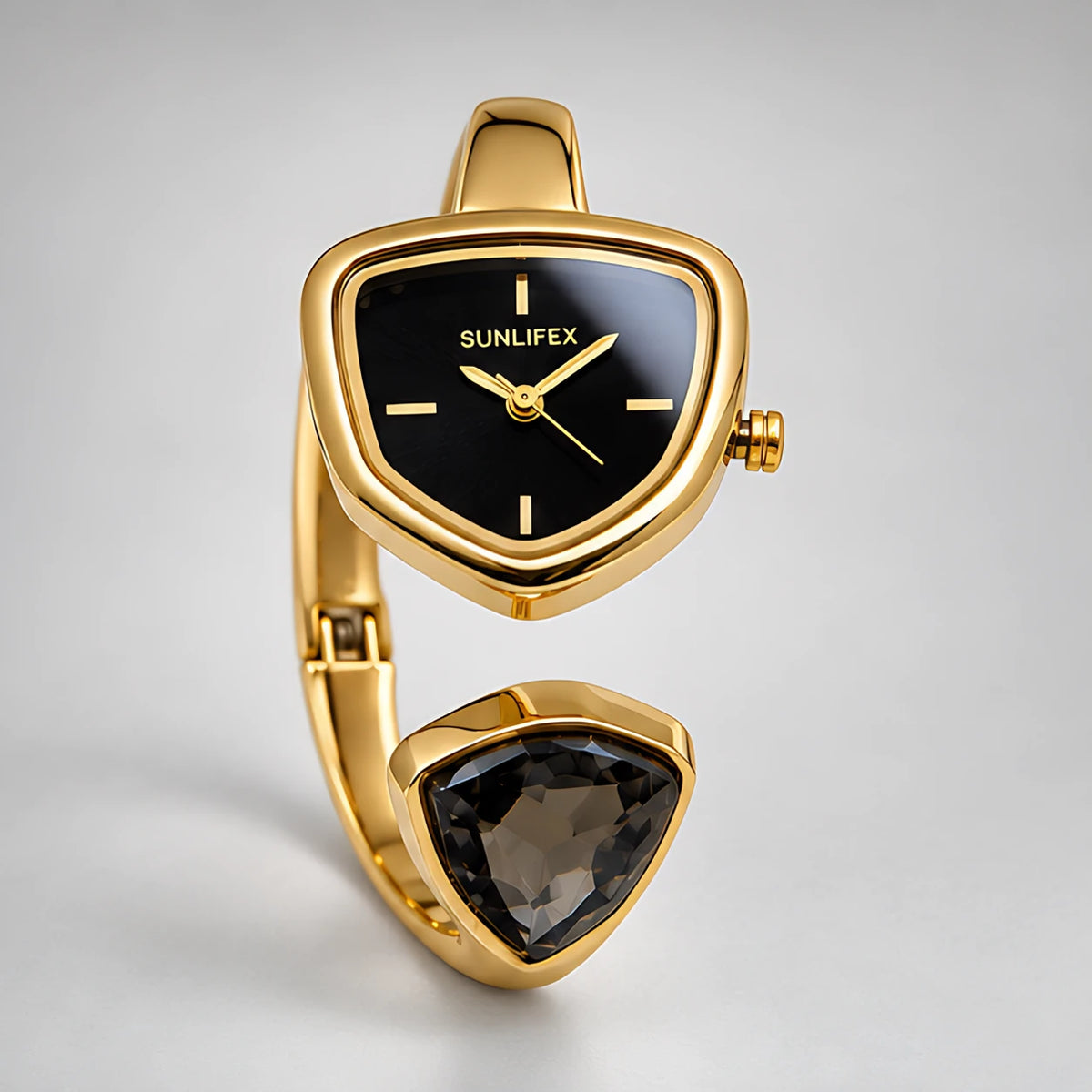 Isabetta Women's Crystal Bangle Watch - Midnight Gold - Old Money - Eric Muller - Image 2