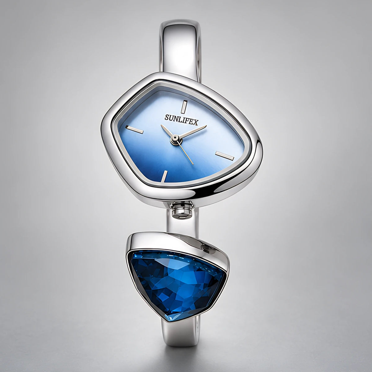 Isabetta Women's Crystal Bangle Watch - Silver Frost - Old Money - Eric Muller - Image 2