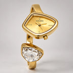 Isabetta Women's Crystal Bangle Watch - Champagne Gold - Women's Accessories > Watches > Bracelet Watches - Eric Muller - Image 1