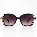 Isadora Women's Oversized Rounded-Square Sunglasses - Black - Sunglasses - Eric Muller - Image 2
