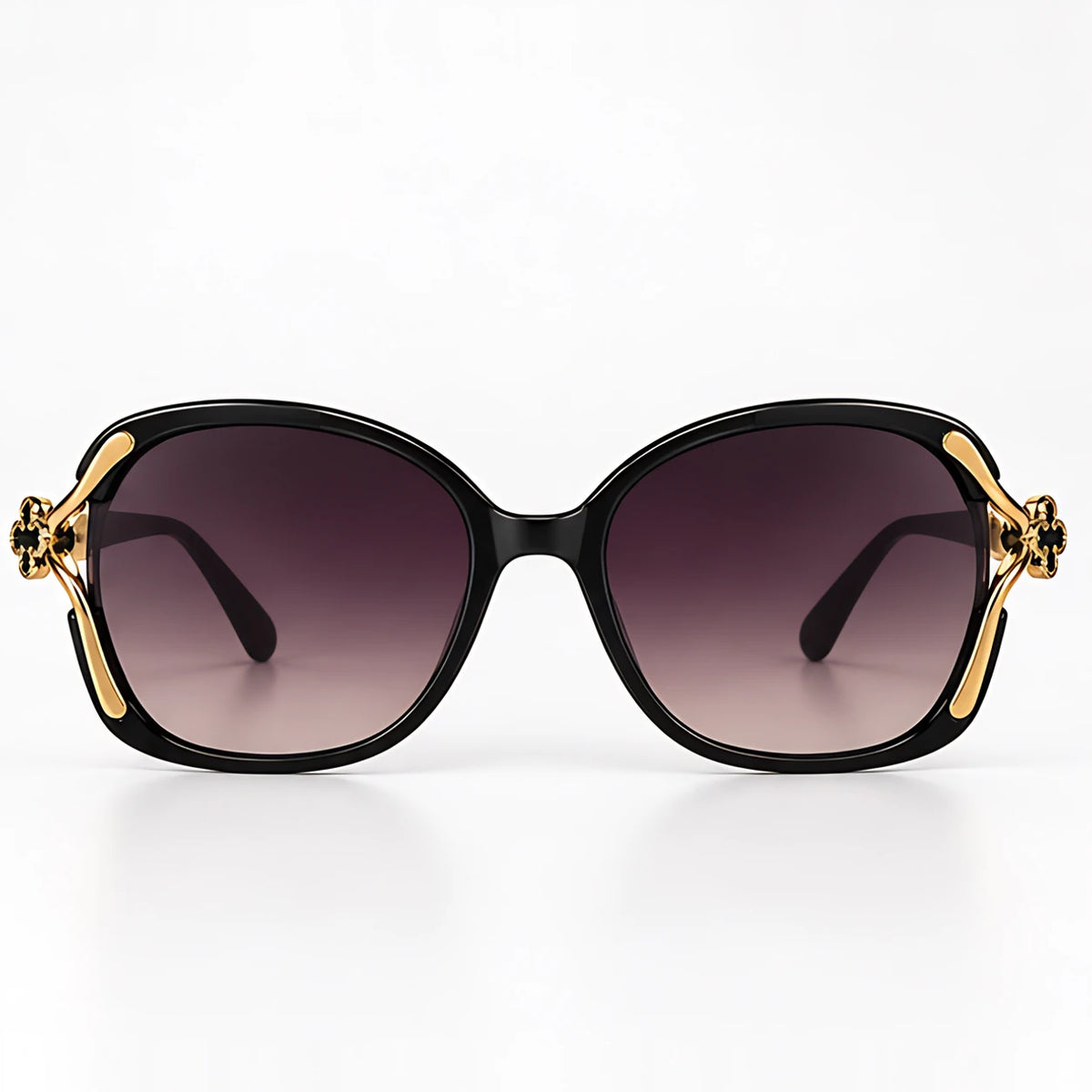 Isadora Women's Oversized Rounded-Square Sunglasses - Black - Sunglasses - Eric Muller - Image 2