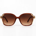 Isadora Women's Oversized Rounded-Square Sunglasses - Tea - Sunglasses - Eric Muller - Image 2