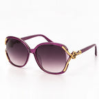 Isadora Women's Oversized Rounded-Square Sunglasses - Purple - Accessories > Sunglasses > Oversized Rounded-Square Sunglasses - Eric Muller - Image 1