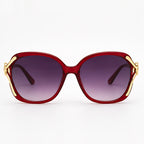 Isadora Women's Oversized Rounded-Square Sunglasses - Red - Sunglasses - Eric Muller - Image 2