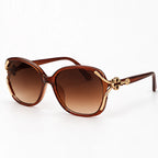Isadora Women's Oversized Rounded-Square Sunglasses - Tea - Accessories > Sunglasses > Oversized Rounded-Square Sunglasses - Eric Muller - Image 1