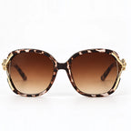 Isadora Women's Oversized Rounded-Square Sunglasses - Leopard - Sunglasses - Eric Muller - Image 2