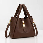Judith Women's Turn-Lock Structured Tote - Coffee - Women's Accessories > Bags > Tote Bags - Eric Muller - Image 1