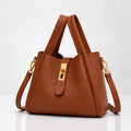 Judith Women's Turn-Lock Structured Tote - Brown - Women's Accessories > Bags > Tote Bags - Eric Muller - Image 1