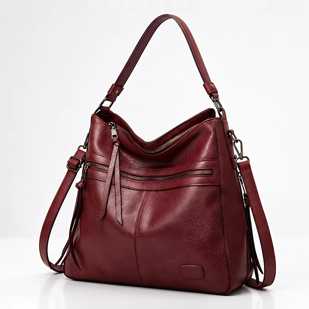 Juliana Women's Slouchy Hobo Bag - Burgundy - Women's Accessories > Bags > Hobo Bags - Eric Muller - Image 1